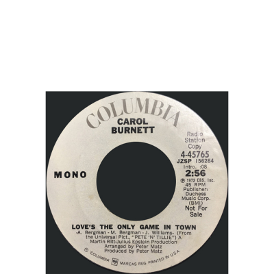 LOVE 'S THE ONLY GAME IN TOWN - SINGLE 2