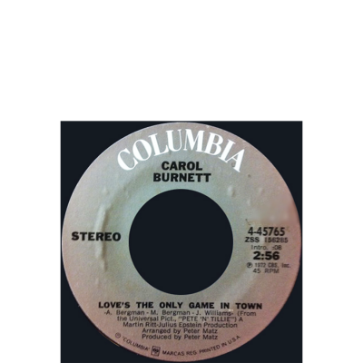 LOVE 'S THE ONLY GAME IN TOWN - SINGLE 3