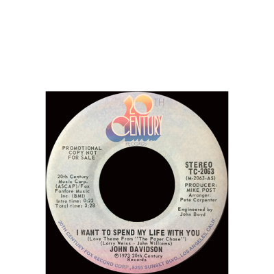 JOHN DAVIDSON - SINGLE 1